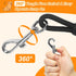 Vivifying Long Floating Dog Leash, 20ft Training Leash with Comfortable Handle for Hiking, Swimming, Beach (Black)