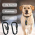 Aluminum|135 Bags+3 Metal Dog Poop Bag Holder w/Leash Clip|Durable Scratch-Resistant AccessoriesBlack