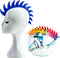 Helmet Mohawk Wig Adhesive Mohawk for Motorcycle, Bicycle, Ski, Snowboard Helmet, Cosplay Wig Silicone Hawk