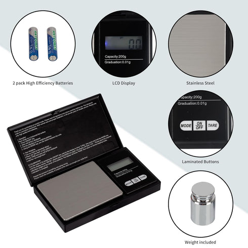 SPG Pocket Archery Arrow Scale: Portable Precision LCD Digital Grain Scale with Calibration Weight and Holder