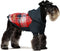 Fitwarm Tartan Plaid Dog Hoodie, Knitted Dog Clothes for Small Dogs, Pet Sweater with Hood, Cat Fleece Lined Winter