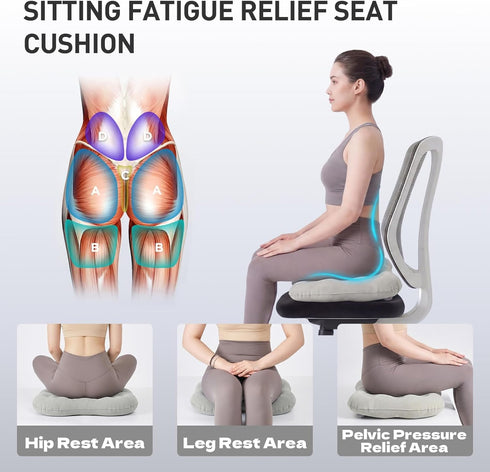 Inflatable Stadium Seat Cushion: Portable & Lightweight Airplane Seat Cushion - Ideal for Office Chairs,School