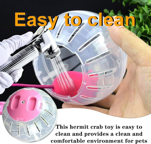 Dmykluc 1 Pcs Hermit Crab Toys Universal Hermit Crab Climbing Toys Ball Accessories for Small Pet