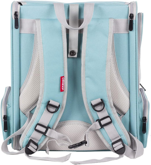 Bird Backpack Carrier with Stand Perch, Airline Approved Travel Backpack for Hiking (Green)