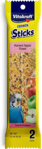 Vitakraft Crunch Sticks for Parakeets, Harvest Apple Flavor Bird Treat (2 Sticks), 1.5 oz