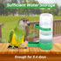 Bird Water Dispenser for Cage, 4pcs 140ml Automatic No Mess Gravity Feeder Watering Supplies for Parrots, Parakeets,