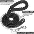 HOMIMP Chew Proof Dog Leash for Medium and Large Dogs, Reflective 6 FT Heavy Duty Metal Chain Leash