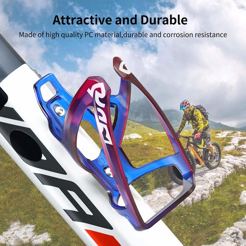 Universal Bike Water Bottle Cage, Durable Ultralight Plastic Holder for MTB, Road Bike, Mountain Bike, 2 Pack