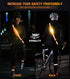 LED Belt Reflective Sash for Night Walking, Adjustable High Visibility Running Safety Gear with Phone Bag