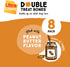 Ultra Chewy Peanut Butter Double Treat Bones: Long-Lasting Dog Treats Made in USA for Large and Small Breeds, Highly