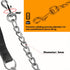 Heavy Duty Metal Dog Leash - 6 FT Chew Proof Pet Leash Chain with Soft Padded Handle for Large & Medium Dogs