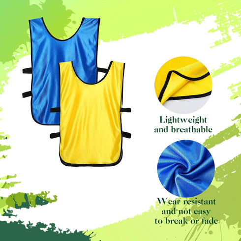 24 Scrimmage 48 Haysandy Pcs Pinnies Vests and Pieces Iron on Numbers Team Practice Jersey Soccer Basketball Bibs