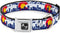 Buckle-Down 13-18" Colorado Skyline/Mountains Dog Collar, Wide Small Bone
