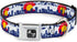 Buckle-Down 13-18" Colorado Skyline/Mountains Dog Collar, Wide Small Bone