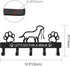 PET ARTIST Dog Leash Holder for Wall, Metal Hooks for Decorative Storage, 5 Hooks for Dog Collar & Leash Set