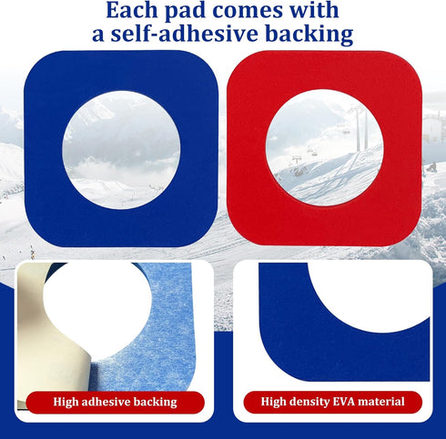 Self-Adhesive J-Bar Boot Fitting Pads & Ski Boot Fitting Foam Ankle Wrap Pads for Relieve Ankle Pressure