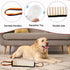 ASOCEA Dog Tug Toy, Tough Jute Pillow Pull Toy for Medium to Large Dogs, Interactive Squeaky Tug of War Training Toy