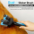 Dual Flex Slicker Brush - Gentle Grooming Tool for Sensitive Dogs & Cats, Ideal for Long Hair, Removes Undercoat and