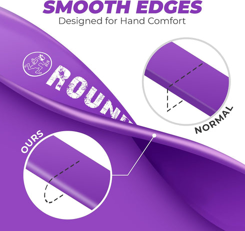 Rubberbanditz Rounded Edge Resistance Band, Compact Light Weight Exercise Bands for All Fitness Levels