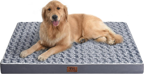WESTERN HOME WH Large Dog Bed, Waterproof Orthopedic Mattress with Removable Washable Cover, Non-Slip Bottom