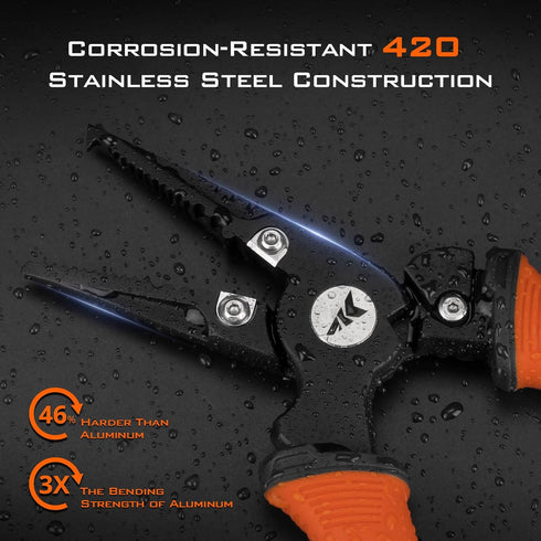 KastKing Paradox Fishing Pliers, Angled Fish Lip Gripper, Saltwater Resistant 420 Stainless Steel Fishing Tools