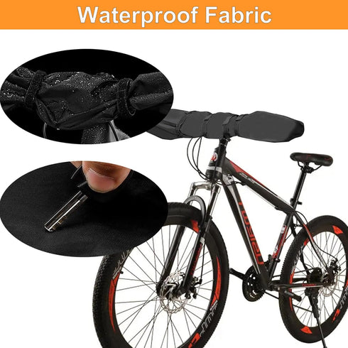 Handlebar Cover for Ebike Transport Protection, (35.8*9 in) Widen Lengthen Handlebar Protective Cover for Bicycle