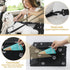 PetsHome Foldable Dog Car Seat with Removable Thick Mat, Waterproof Oxford Travel Bag for Small to Medium Dogs,