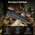 Pocket Knife for Men - 3.46" Sharp Blade Wood Handle Folding Knife with Clip and Glass Breaker, EDC for Camping,