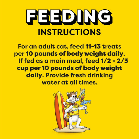 16 oz. Temptations Cat Treats MixUps Surfer's Delight, Tuna, Shrimp, Salmon Flavor, Crunchy and Soft Cat Treats, Tub