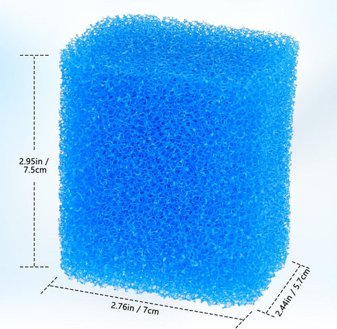 (4 Pack), fishkeeper Replacement Filter Sponge for Aquariums Washable and Reusable Biological Filter Sponge Media