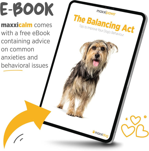 maxxipaws maxxicalm Natural Calming Supplement for Dogs - 120 Tablets, Non-Drowsy