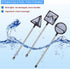 Fishing Landing Net, Mini Adjustable Telescopic Fish Skimming Net for Aquarium Fishbowl