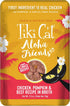 Tiki Cat Aloha Friends, Chicken, Pumpkin & Beef, Grain-Free Wet Cat Food for All Life Stages, 2.5 oz. Pouch (Pack of 12)