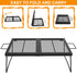 Folding Campfire Grill Cooking Racks, Campfire Grate Over Fire Pit, Cooking Equipment for Camping and Outdoor Cooking