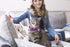 2 PCS Breakaway Cat Collar with Bow Tie and Bell, Golden Moon Glowing Star in The Dark for Kitten (Black & Purple)