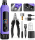 Dog Nail Grinder, 6-Speed Quiet Electric Dog Nail Trimmers, Dog Nail Clippers