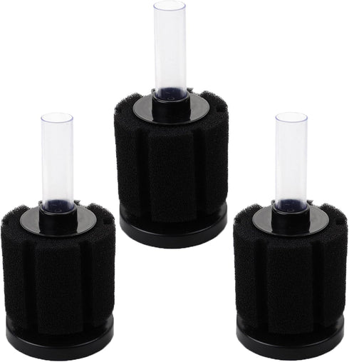 AQUANEAT Bio Sponge Filter, 3pcs for Breeding Fry Betta Shrimp Nano Fish Tank, Middle up to 20Gal