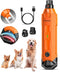 Gimars Upgrade Super Quiet Adjustable 6 Speed Dog Nail Grinder | 12000rpm Powerful | 45 db Dual LED Light | USB