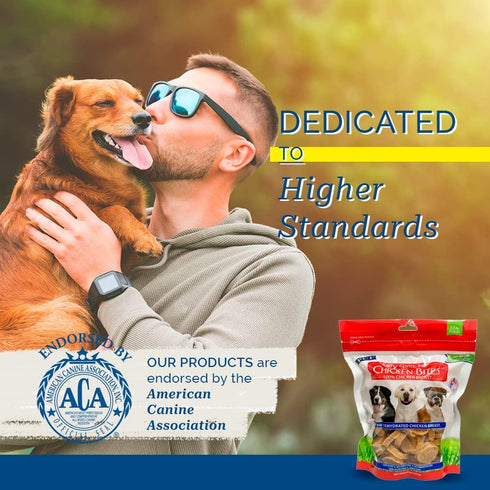 PCI Pet Center Inc. Chicken Bites - 8 Ounce Pack 100% Chicken Breast Raw Dehydrated Made in USA