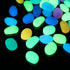 Glow in The Dark Pebbles, Decorative Glow Stones for Fish Tank Aquarium Gravel, DIY Garden Gifts Decoration (Big Size,