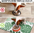 Super Absorbent Dog Food Mats for Floors, Non-Slip Eco-Friendly Boho Feeding Mat for Food and Water