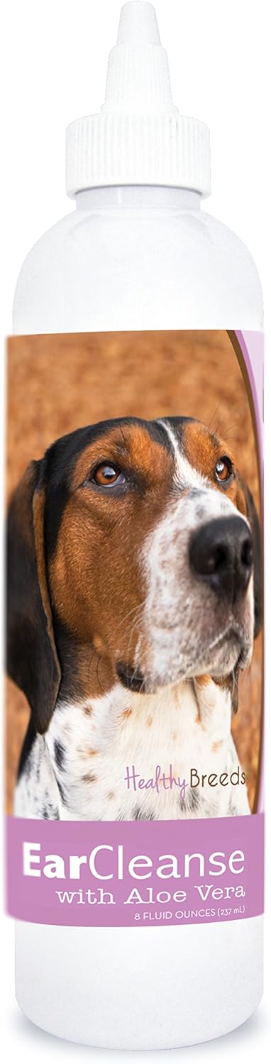 Healthy Breeds 8 oz Treeing Walker Coonhound Ear Cleanse with Aloe Vera Sweet Pea and Vanilla