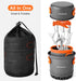Odoland Camping Pots with Heat Exchanger, Camping Cooking Set with Portable Stove, Mess Kit for Hiking & Picnic