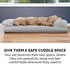 Furhaven Cooling Gel Dog Bed for Medium/Small Dogs - Removable Bolsters & Washable Cover, Up to 35 lbs, Silver Gray