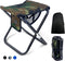 Upgraded 13 Inch Portable Folding Camping Stool with Side Pocket, Lightweight Foldable Stool for Adults, Travel, Fishing