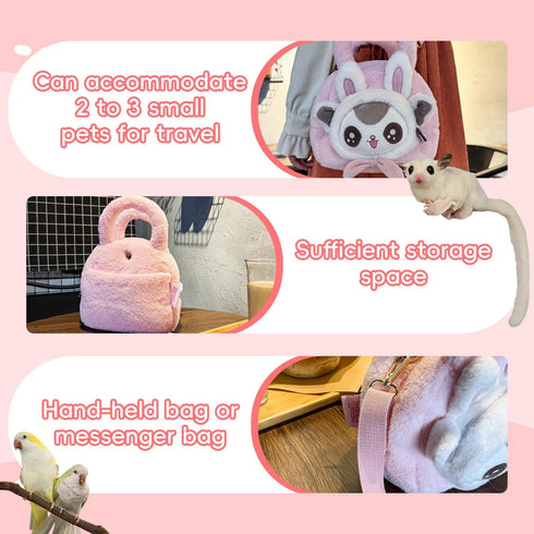 Generic Chinchillas, Sugar Glider Bonding Pouch & Sling Carrier - Hands-Free Adjustable Strap Pet Bag for Ferrets