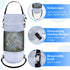 Portable Medium Hoop Mesh Trash Bags for Boats, Reusable Trash Container for Boat Cabin, Kayak, Fishing