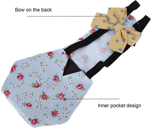 Pet Chicken Duck Diapers, Washable Reusable and Adjustable Nappy Poultry Cloth for Goose Duck Hen Chicken Health