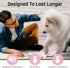 FGA MARKETPLACE Pink Rabbit-Duck Flat Plush Dog Toy, No Stuffing No Squeak, Recommended for Small Medium Dogs