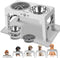 Elevated Dog Bowls, Feeder with 2 Stainless Steel Bowls & 1 Slow Feeder, Adjustable Height Stand